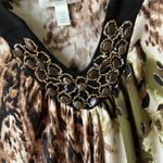 Dress Barn  Brown and Cream Patterned Top petite large Photo 3