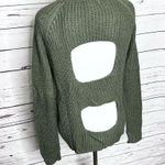 Jack by BB Dakota  Green Open Back Knit Sweater Top Size XS Photo 8