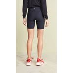 Spiritual Gangster  Rainbow Stripe Bike Shorts Womens XS Black Athleisure Photo 3