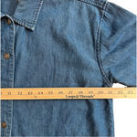 Orvis  denim long sleeved button up shirt dress, EUC size S Photo 8