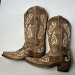 Corral  Made Mexico Boots ( Size 7 M ) Embroidery Cowgirl Photo 1