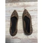 MIA  Leopard Pointed Flats Women's Size 8 Washable Brown Black Animal Casual Photo 2