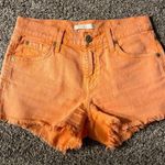 7 For All Mankind Orange Sherbet Jean Shorts Photo 0
