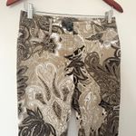 ETRO Paisley Brown Cream Cotton Elastane Blend Pants Made in Italy Sz 42 (6) Photo 2