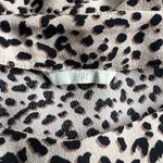H&M Beige & Black Cheetah Print Flutter Sleeve Top Photo 5