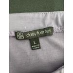 Daisy Fuentes  Light Purple Lace Up V Neck Chest Pockets Short Sleeve Top Large‎ Photo 5