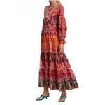 Farm Rio NWT  Ainika Embroidered Print Macaws Maxi Dress Size‎ XS $345 Photo 4