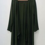 On The Road Boutique  green olive duster kimono sz small Photo 0