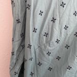 Garnet Hill  Cotton Blue Patterned Casual Button Down | Size 16 Photo 5