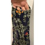 Agua Bendita  Floral Tile Print Flutter Sleeve Mini Dress Photo 4