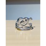 Gold & Silver Tone Hidden Message Heart Ring Size 6 Photo 3