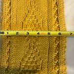 Mossimo Supply Co. Yellow Cable Knit Scarf Fringe Tassel Acrylic Winter NWT Photo 7