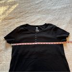Kindred Bravely Henley Short Sleeve Tee Shirt Nursing XXL Black Photo 4