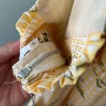 NWT Moonsea Yellow Gingham Midi Dress Size Small Photo 1