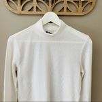 Urban Outfitters  Long Sleeve Waffle Knit Crop Top Ivory Sz Large Photo 1