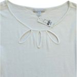 New York & Co Top Sweater White Short Sleeve Knit Sweater Top Size Medium NEW Photo 6