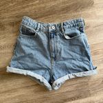 ZARA High-Waisted Mom Denim Shorts Photo 0
