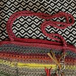 The Sak  Lumi Crochet Rainbow Striped Purse Photo 2