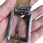 Dolce & Gabbana Women’s XL Italian Leather Belt Black With Silver Buckle Minimal Photo 4