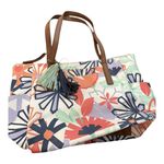 Relic  Oh Happy Day Daisy Tote Bag Purse Hangbag White with Floral Medium Size Photo 1