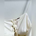 Free People ivory lace back flowy white tank top crop top medium boho beach cute Photo 7