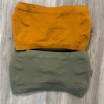 Zenana Outfitters  mustard and army Green Bandeau Set OS NWOT Photo 0