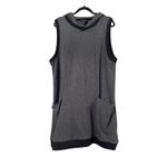 Dogstar Australia Sleeveless Hooded Tunic Dress Charcoal Grey L Pockets Gray Size L Photo 1