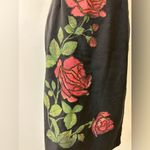 Trixxi  Beaded Strapless Column Dress with Rose Design Size 9 Photo 3