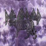 Def Leppard Animal Hystera Heavy Metal Cropped Tie Dye Large Photo 1