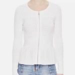 Sandro  stanislav Cardigan white sweater Women long sleeves size Medium Top Zipup Photo 0