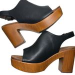 White Mountain  Footbeds Women’s Size 9.5 Black Brown Alfie Platform Sandals Photo 6