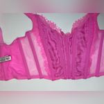 Victoria's Secret Dream Angels Pink Lace Unlined Non Wired Corset Bra Top Size S Photo 8