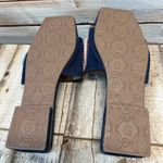 Shaicella Denim Square Toe Slides Colorful Rope Embellished Sandals Boho Size 9 Blue Photo 7