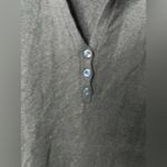 Loro Piana  Dark Gray V-Neck cashmere Sweater Size 10 Photo 3