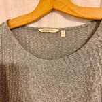 Soft Surroundings  grey style 2EU96 ribbed knit asymmetrical hem swing top Photo 3