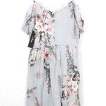 Lulus Verona Light Blue Floral Print Off Photo 2