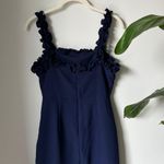 superdown Navy Ruffled Dress Photo 4