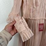 Ivy City Co NWT Last Songbird Pink Fairy Whimsical Modest Midi Dress Medium Photo 7