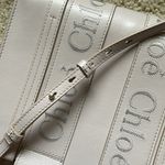 Chloé woody rare color pristine small leather tote crossbody in nomad beige Photo 5