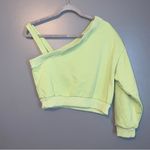 The Vintage Shop Green off the shoulder sweatshirt Photo 1