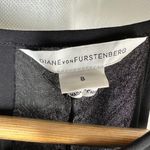 Diane Von Furstenberg  DVF Gia Black Ruffle Skirt Cocktail Dress Size 8 Formal Photo 2