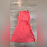 prAna twist front sleeveless dress coral pink size large Photo 6