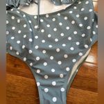 SheIn Green & White Polka Dot One Piece Bathing Suit Swimsuit Photo 5