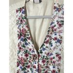Vintage Patchwork Lace Vest M Cottagecore Boho Phoebe Grunge Artsy Button USA White Size M Photo 3