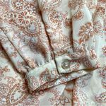 Chico's NWT Flounce Front Paisley Top Blouse 0P US S Peach Floral Feminine Boho Photo 7
