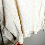 We The Free  People Cream Beige Pullover Sweatshirt with Buttons Size Large Photo 6