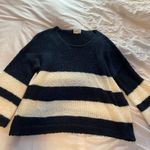 Sienna Sky Blue & White Striped Sweater Photo 1