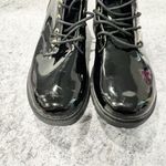 Michael Kors NEW Alistair Lace-Up Boot Black Shiny Size 9 Photo 5