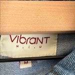 Vibrant  miu Blue Denim Jacket size M 100%Cotton Photo 1