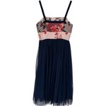 Moulinette Soeurs Anthropologie Moulinette Soeurs Floral Embroidered Tulle Party Dress Sz 0 Fairy Photo 5